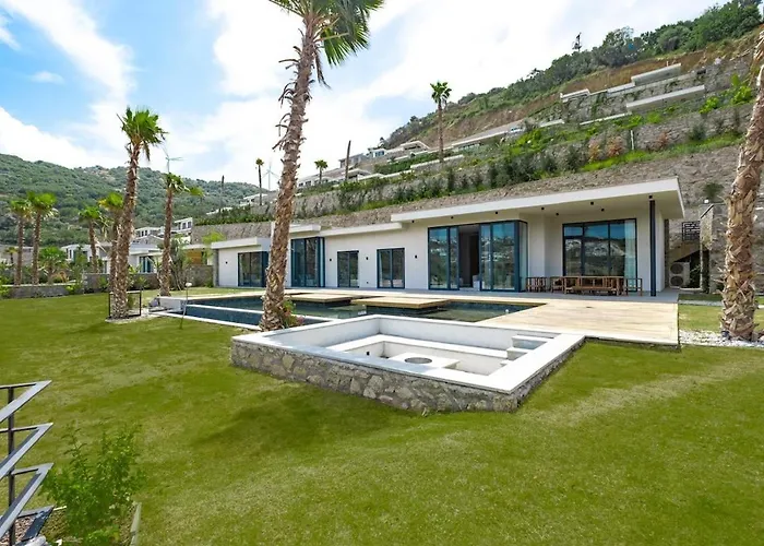 Toscana Yalikavak Sonsuz Havuz Lueks Villada Tatil ボドルム